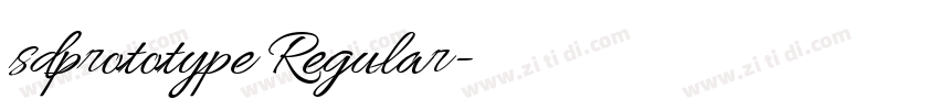 sdprototype Regular字体转换